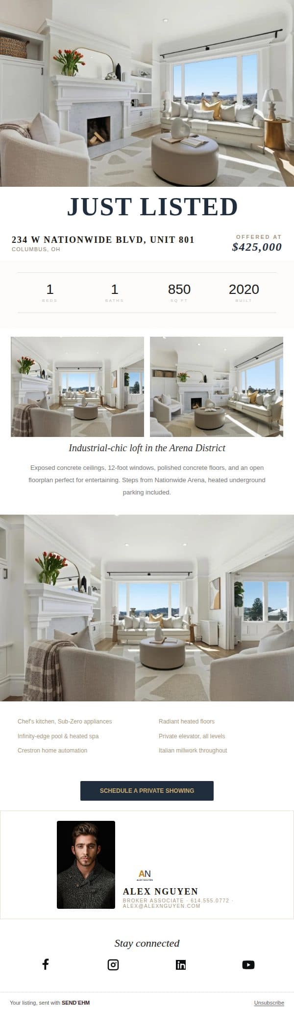 Fell real estate email template preview