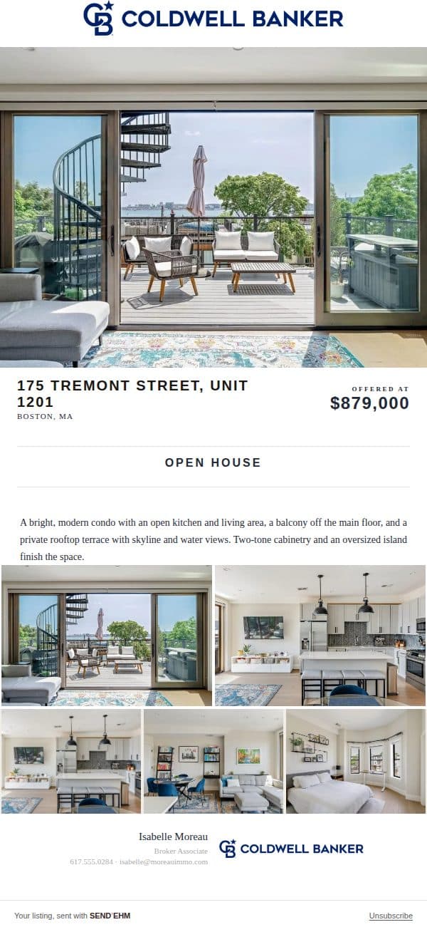 Ridge real estate email template preview