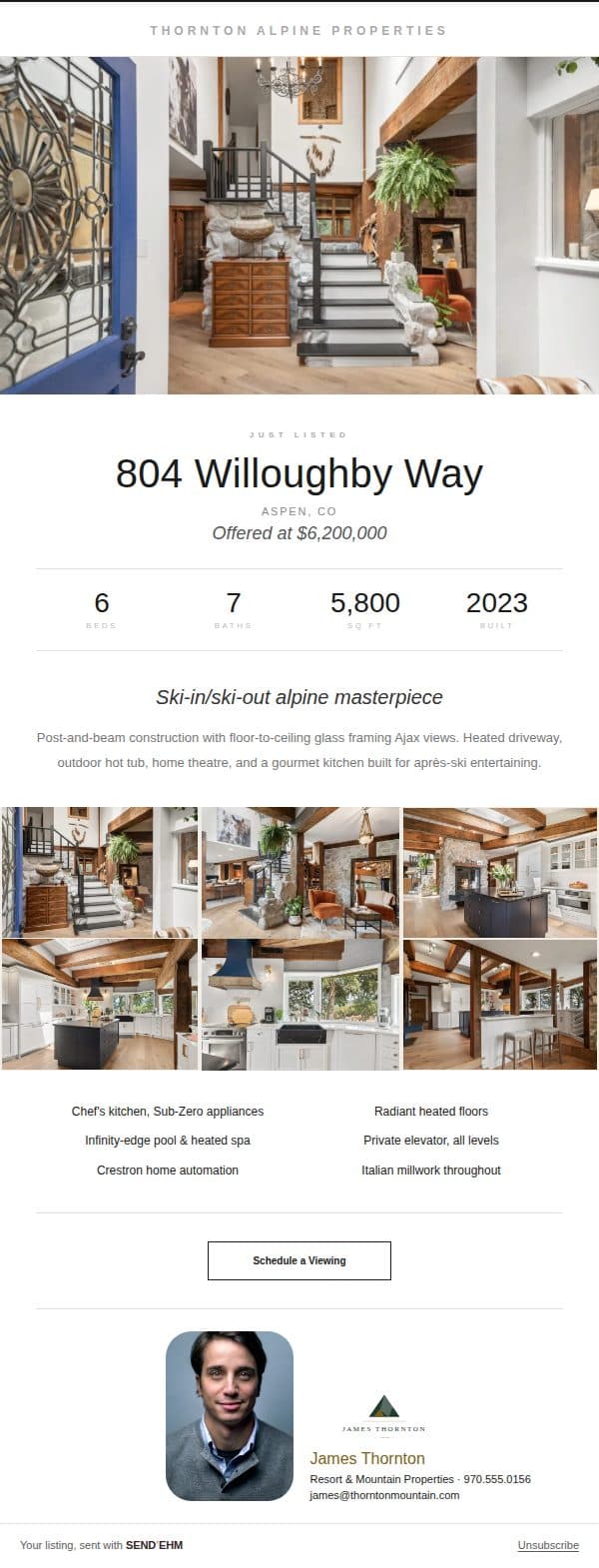 Still real estate email template preview